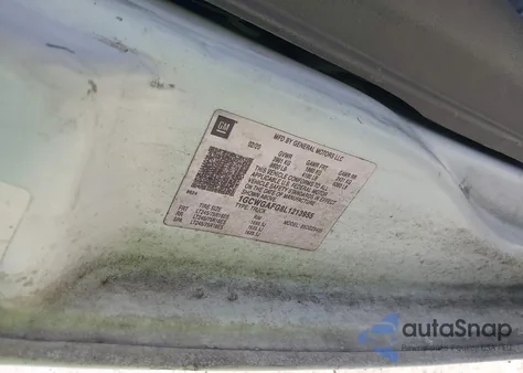 2020 Chevrolet Express G2500 Rwd 2500 Regular Wheelbase Wt из США, поврежденный, VIN 1GCWGAFG8L1213955